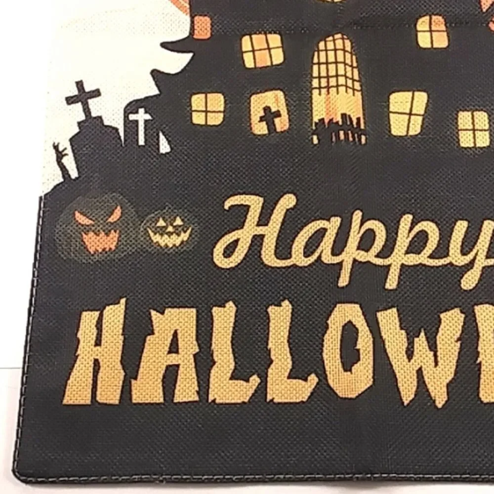 Halloween Garden Flag Castle Bat Party Decoration 12